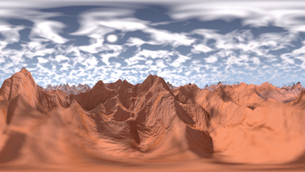 Desert Mountains: Equirectangular Background HDRI preview image 1